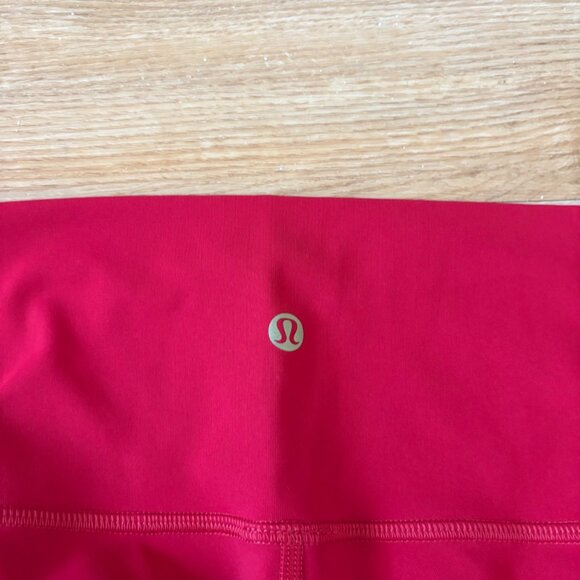 Lululemon Athletic Wunder Under HR Tight Yoga Pants 25” Dark Red NWT Sz 6 - Picture 7 of 9